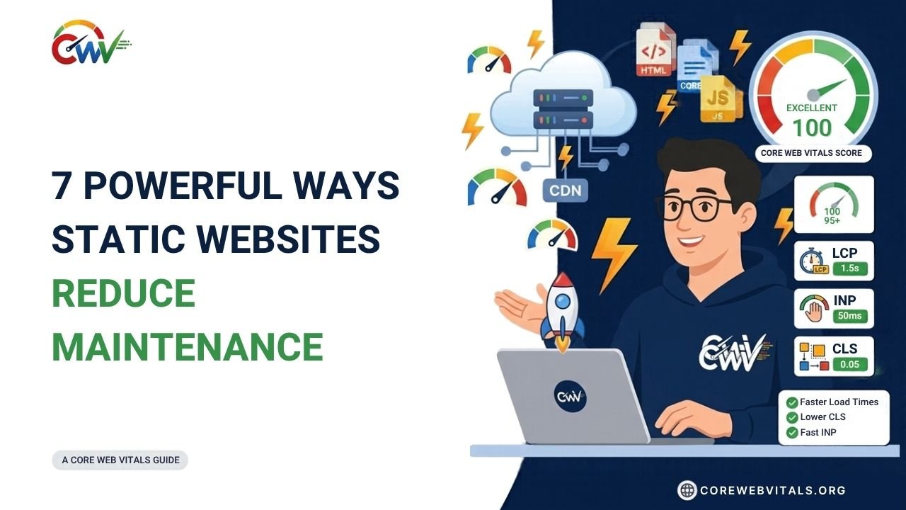 7 powerful ways static websites reduce maintenance through simpler updates, fewer dependencies, improved security, reduced server management, and easier website upkeep.