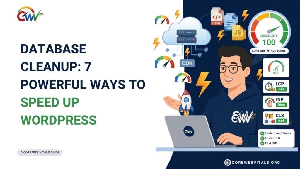 Database Cleanup: 7 Powerful Ways to Speed Up WordPress 1 Database cleanup featuring 7 powerful ways to speed up WordPress by removing overhead, optimizing database tables, cleaning revisions, and improving website performance.